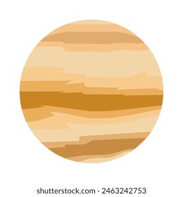Venus planet space, vector illustration