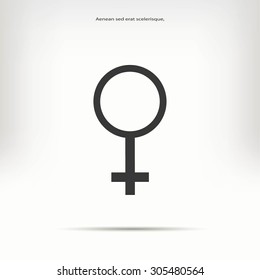 Venus planet symbol vector icon