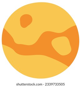 Venus Single 1 cute on a white background, vector illustration.