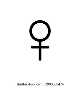 Venus symbol icon. Icon design for international women's day celebrations