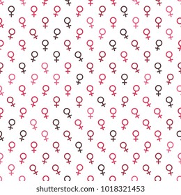 venus symbol seamless pattern for greeting cards, poster invitations, brochures for International Women’s Day