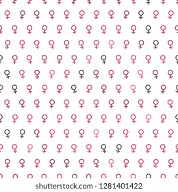 venus symbol seamless pattern for greeting cards, poster invitations, brochures for International Women’s Day. simple flat vector illustration. eps 10