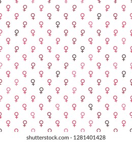 venus symbol seamless pattern for greeting cards, poster invitations, brochures for International Women’s Day. simple flat vector illustration. eps 10