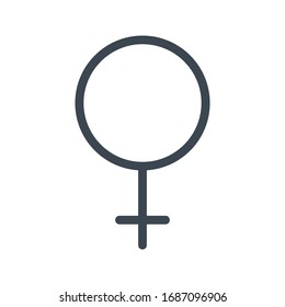 Venus vector glyph color icon 