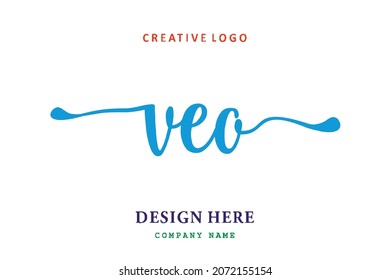 VEO lettering logo is simple, easy to understand and authoritative