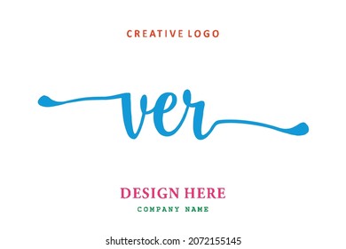 VER lettering logo is simple, easy to understand and authoritative