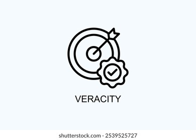 Veracity Vector Or Logo Sign Symbol Illustration