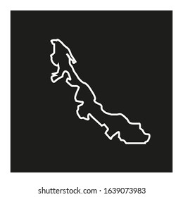 Veracruz region map, country of Mexico