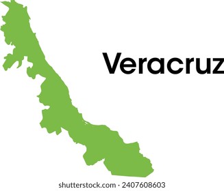 Mapa del estado de Veracruz en México