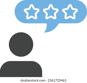 Verbal Feedback Icon image. Suitable for mobile application.