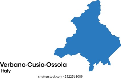 verbano cusio ossola itália mapa