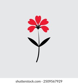 Verbena flower vector art illustration