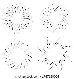 Verctor halftone dots frame texture design for banner.
