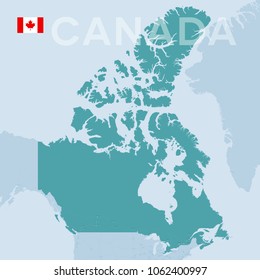 Verctor Map of cities and roads in Canada.