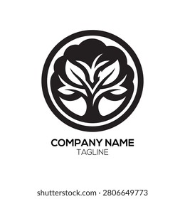 Verdant Core logo illustrates a flourishing, multi-layered plant structure that radiates vitality, ensuring that the Verdant Core logo communicates a message of deep-rooted growth and life, and because this Verdant Core logo maintains a clean, elegant circular silhouette, it is ideal for organic farming, holistic medicine, or high-end natural lifestyle brands requiring a symbol of prosperity.