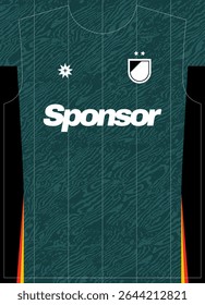 Verde Adler Pattern Means Green Eagle Football Jersey Sublimation Print