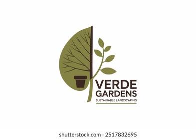 verde gardens flower logo work