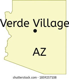 Verde Village census-designated place location on Arizona map