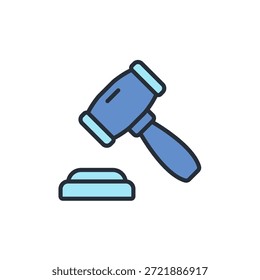 verdict icon. vector.Editable stroke.linear style sign for use web design,logo.Symbol illustration.