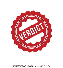 VERDICT Rubber stamp design Vector 