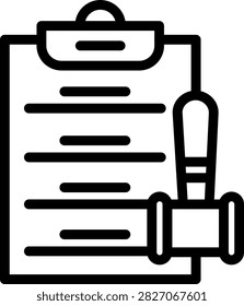 Verdict Vector Design Icon Style