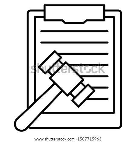 Verdicts Judgemental Decision Vector Icon