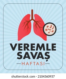 Veremle Savaş Haftası. Translation: World Tuberculosis Day.