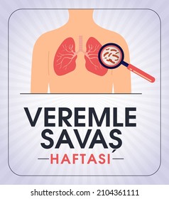 Veremle Savaş Haftası. Translation: World Tuberculosis Day.