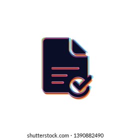 Verfied Document - Vector App Icon