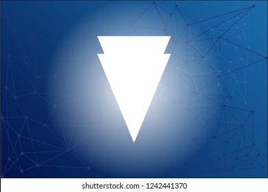 Verge XVG cryptocurrency logo network vector illustration