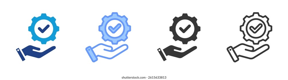 Verifiable icon set multiple style collection