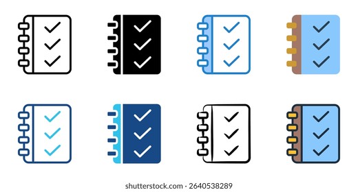 Verifiable icon set multiple style collection 
