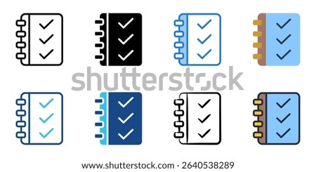 Verifiable icon set multiple style collection 
