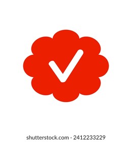 Verification Badge Icon. Verification Bagde Element