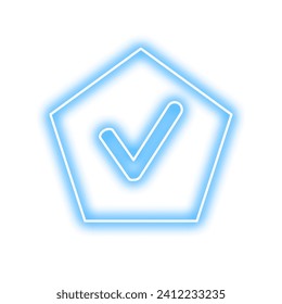 Icono de la marca de verificación. Elemento Bagde verificación