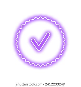 Verification Badge Icon. Verification Bagde Element