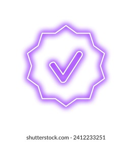 Verification Badge Icon. Verification Bagde Element