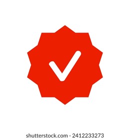 Verification Badge Icon. Verification Bagde Element