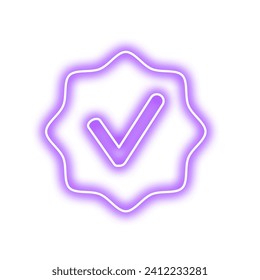 Verification Badge Icon. Verification Bagde Element
