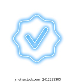 Verification Badge Icon. Verification Bagde Element