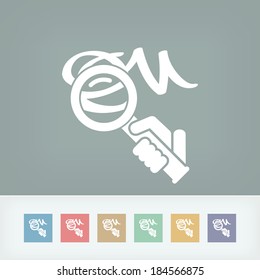 Verification of calligraphy icon