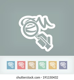 Verification of calligraphy icon