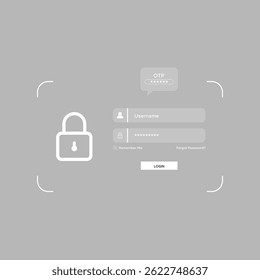 Verification of information with one time password ,2 factor authentication, high security for login access information, Internet security, online financial transaction, 2-step verify