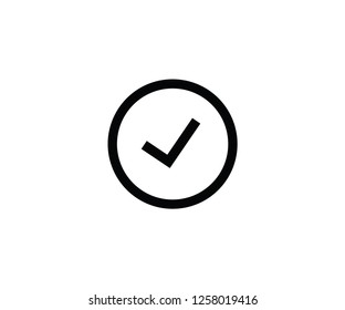 Verification tick symbol agree confirm icon