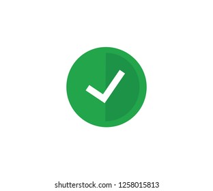 Verification tick symbol confirm agree icon