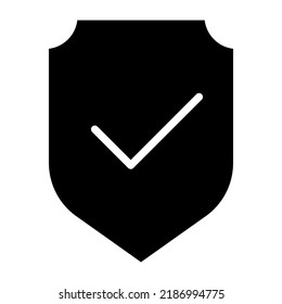 verification vector glyph icon isolated on white background. verification stock vector icon for web, mobile app and ui design