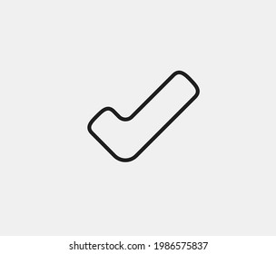 Verification vector icon. Editable stroke. Symbol in Line Art Style for Design, Presentation, Website or Apps Elements, Logo. Pixel vector graphics - Vector