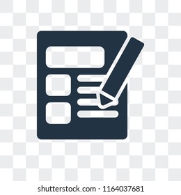 Verification vector icon isolated on transparent background, Verification logo concept