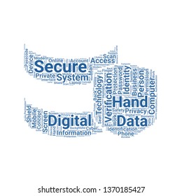 verification word cloud. tag cloud about verification