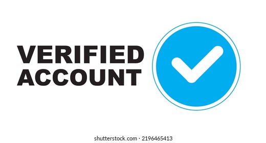 cuenta verificada logotipo de icono de insignia azul, cuenta verificada de insignia azul, logotipo de lista de verificación azul verificada